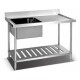 Mesada con pileton 180 cm c/borde Flamemax Mesada con pileton 180 cm c/borde Flamemax