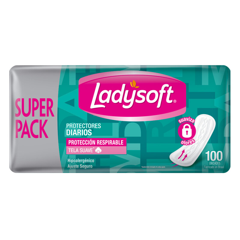 Protectores Diarios Ladysoft 100 Uds. Protectores Diarios Ladysoft 100 Uds.
