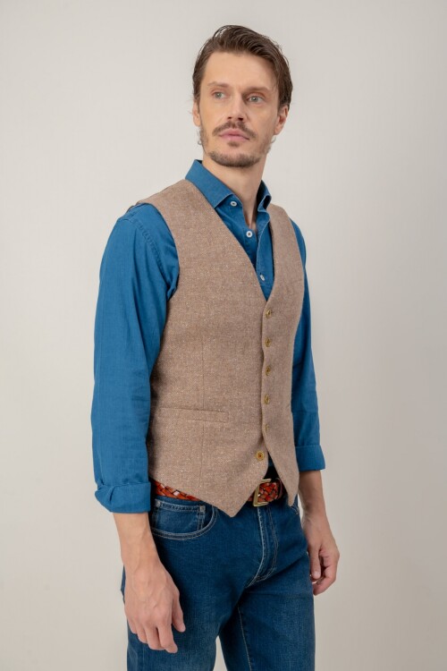 Chaleco Luxe Tostado