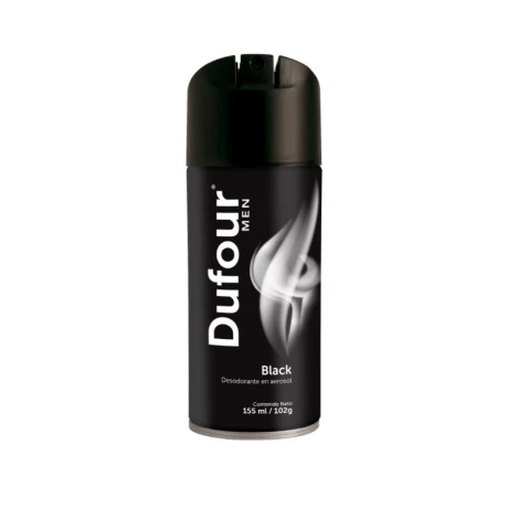 DESODORANTE AER DUFOUR 155 ML MEN BLACK DESODORANTE AER DUFOUR 155 ML MEN BLACK