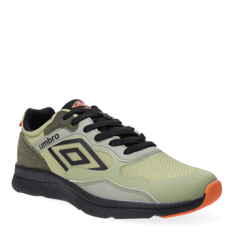 Championes de Hombre Umbro Desert Verde - Negro - Anaranjado