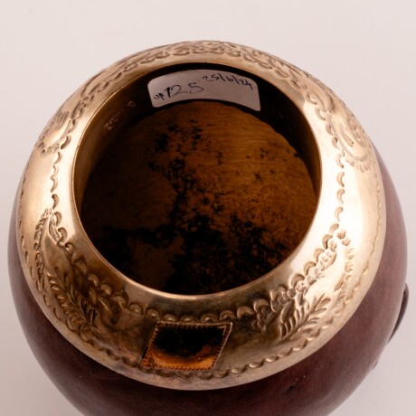 Mate porongo Plata y Oro M17