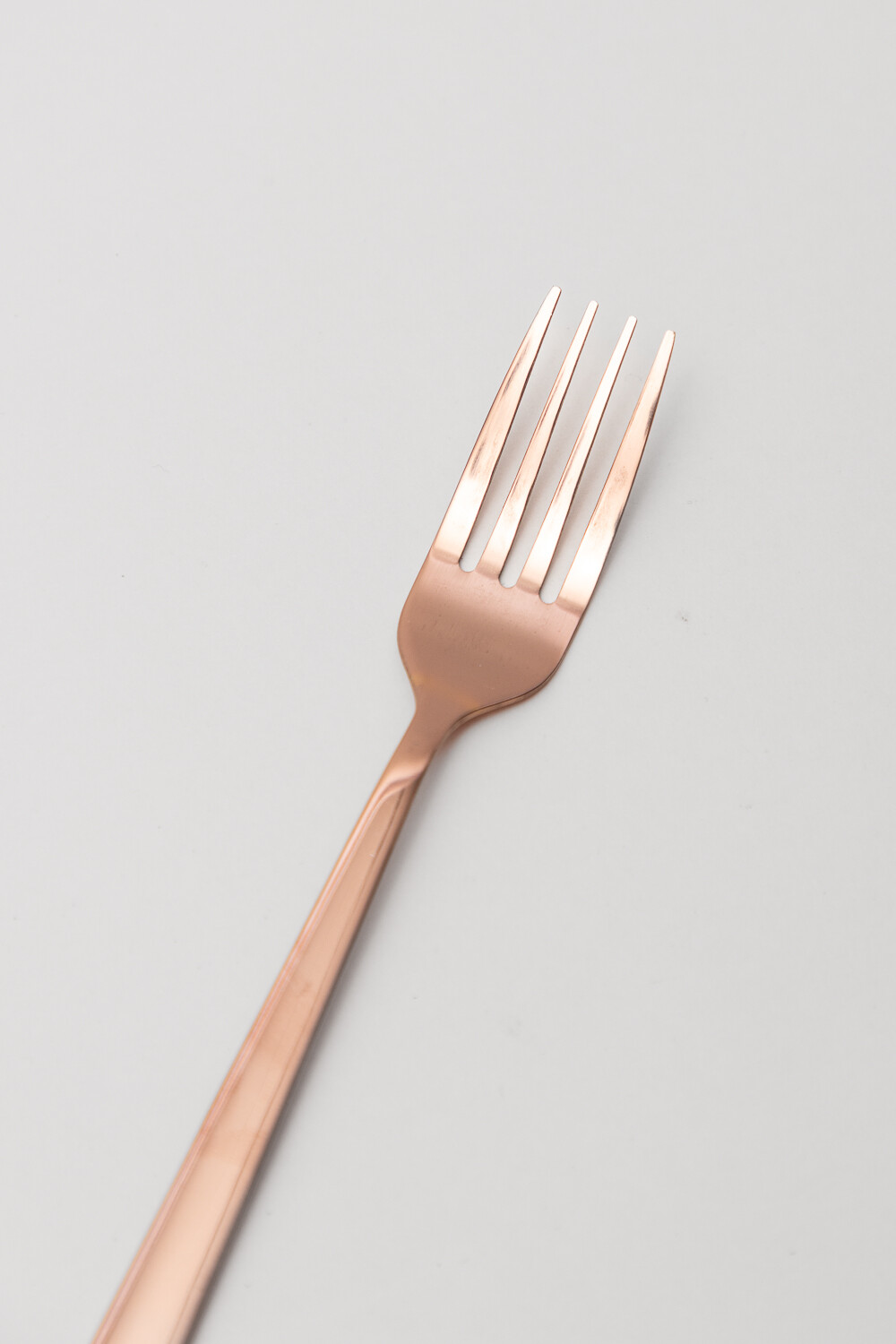 Tenedor De Postre Asher Set 4 Un. Rose Gold Color Unico