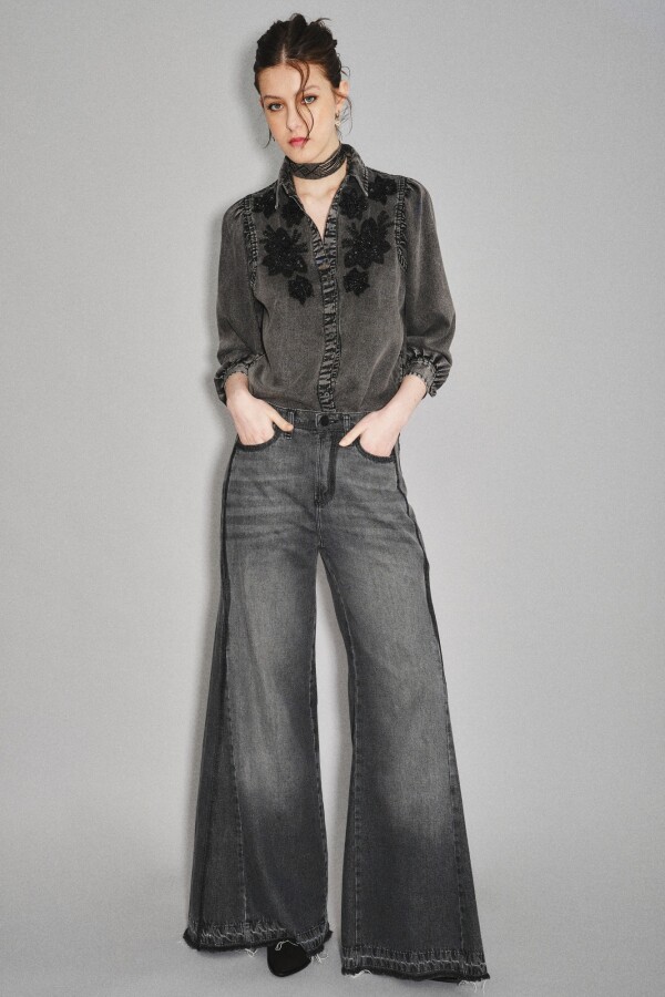 Jean Oxford Patch Reed Black Negro