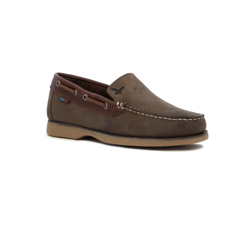 Starsax Hombre Casual Nautico Mocasin / Café Cafe