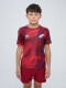 REMERA PRESS Nacional Junior Beige, ordeaux
