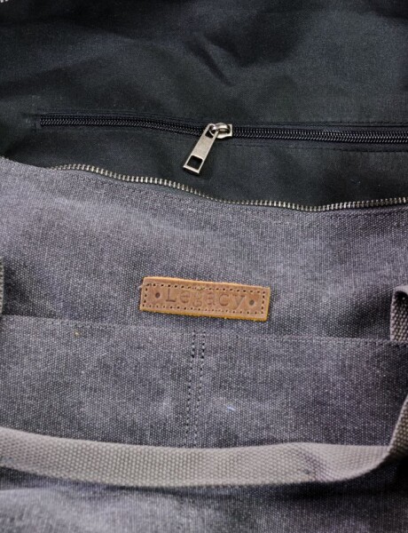 BOLSO DE LONA GRANDE Negro