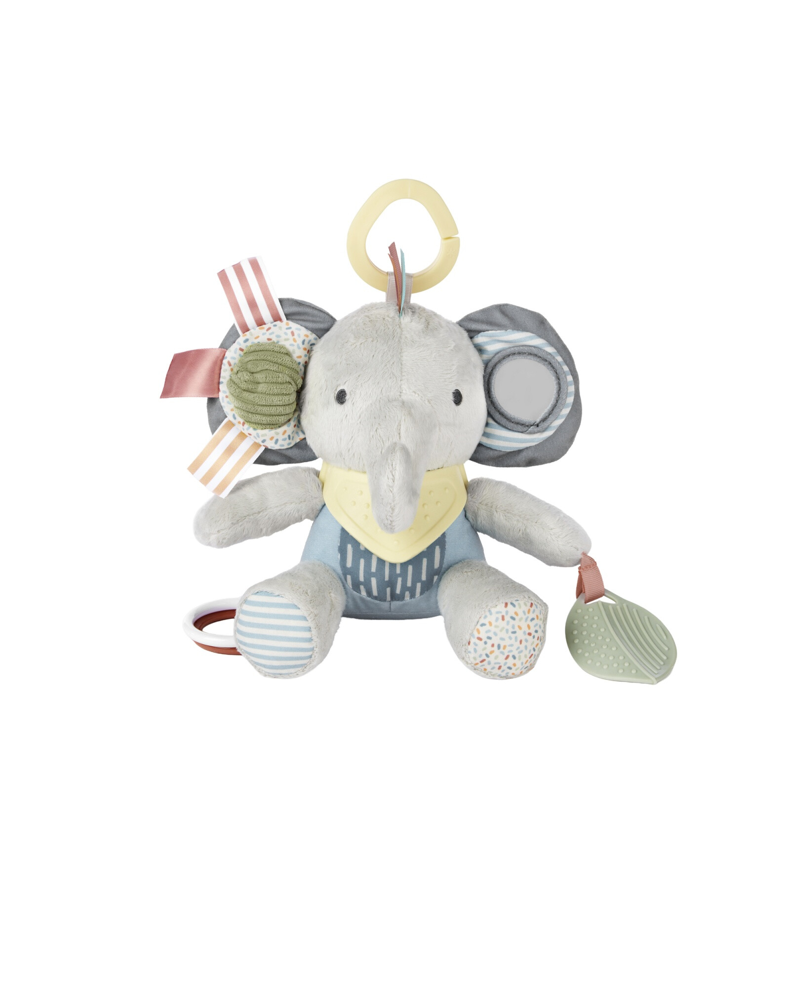 Peluche colgante multisensorial, diseño elefante Peluche colgante multisensorial, diseño elefante