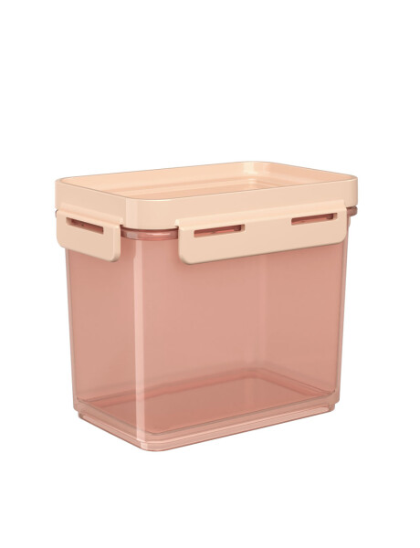 RECIPIENTE PLASTICO FLAP 600ML ROSA BLUSH 13x9x11CM RECIPIENTE PLASTICO FLAP 600ML ROSA BLUSH 13x9x11CM