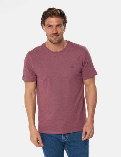 REMERA LISA DE ALGODÓN Bordo