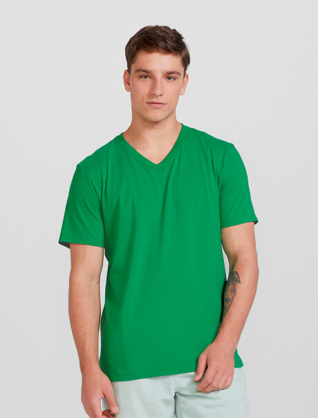 CAMISETA BÁSICA UNISSEX VERDE LIMÓN