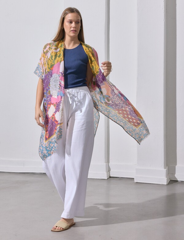 Kimono Patchwork MULTI/AMARILLO