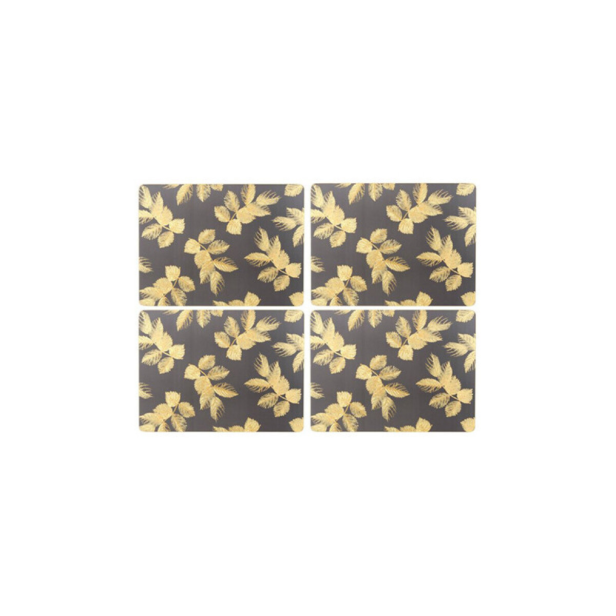 PORTMEIRION S MILLER GRIS OSCURO INDIVIDUALES SET x 4 -30x23 cm 