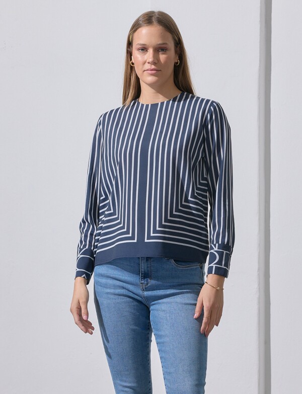 Blusa Lineas AZUL