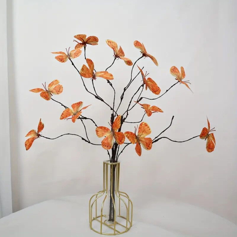 Rama de 7 Mariposas Naranja