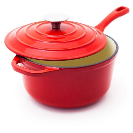 Cacerola Roja Esmaltada 18CM Con Mango Haoke Volf Cacerola Roja Esmaltada 18CM Con Mango Haoke Volf