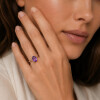 Anillo Aurora de oro amarillo 18k con amatista (ADAPTAMOS NUESTROS ANILLOS A MEDIA *) Anillo Aurora de oro amarillo 18k con amatista (ADAPTAMOS NUESTROS ANILLOS A MEDIA *)