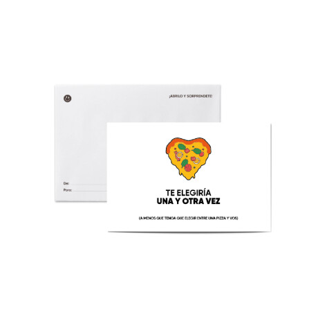 Tarjeta smile con sobre "Te elegiría" Sc