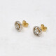 Caravanas En Oro 18K Y Brillantes Caravanas En Oro 18K Y Brillantes