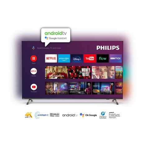Smart TV 4K Philips 75" Android y Ambilight 75PUD8516/55
