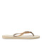 Sandalia de Mujer Havaianas Slim GLitter II Beige Arena - Dorado