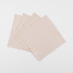 Set X 4 Servilletas Cocktail Tusor Soft 25x25 Natural