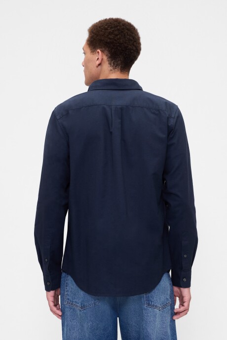 Camisa Oxford Logo Oso Brannan Hombre Tapestry Navy