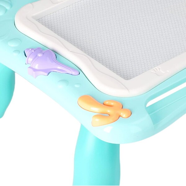 Pizarra Magica Magnetica Mesa Dibujo Infantil Niños Accesor. Variante Color Verde