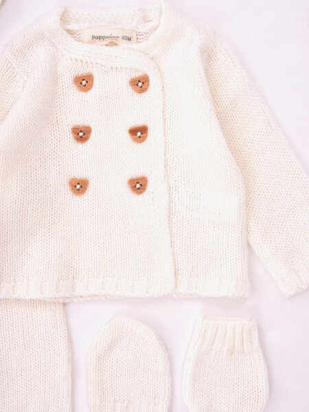 CONJUNTO RECIEN NACIDO OFF WHITE