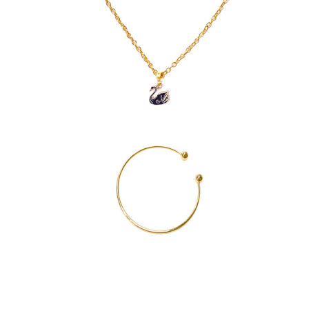 Collar y pulsera dorada varios diseños Collar Y Pulsera Dorada Varios Diseños