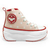 Championes Disney DC Bota c/plat Wonder Woman de Niños - WWICFW25020 Rosado