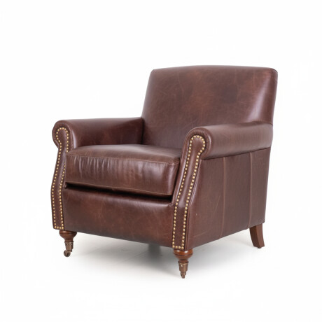 BUTACA 1 CUERPO CUERO-100-NATURAL MARRON MADSON D.BROWN