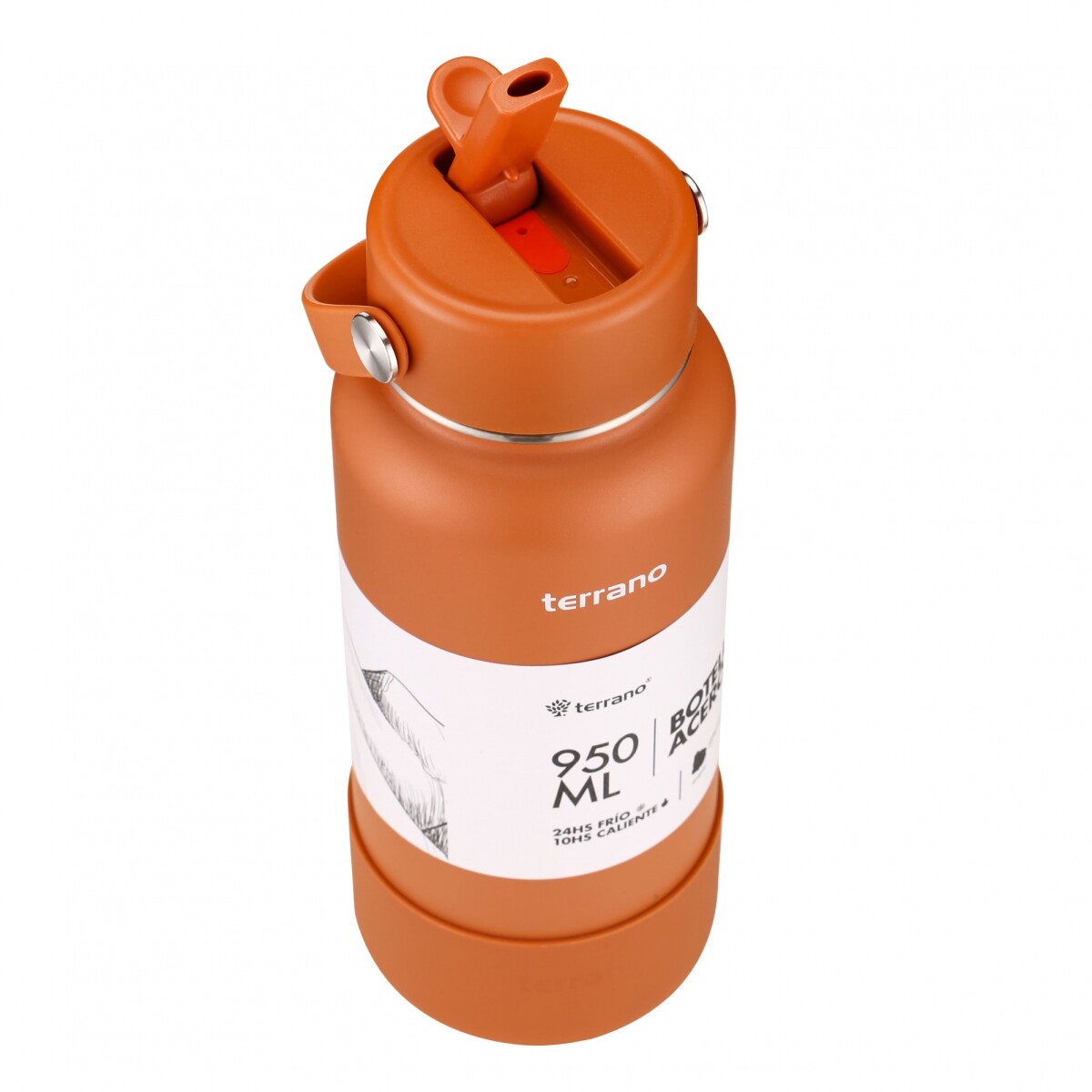 Botella Térmica con Pico 950mL. - Terracota 