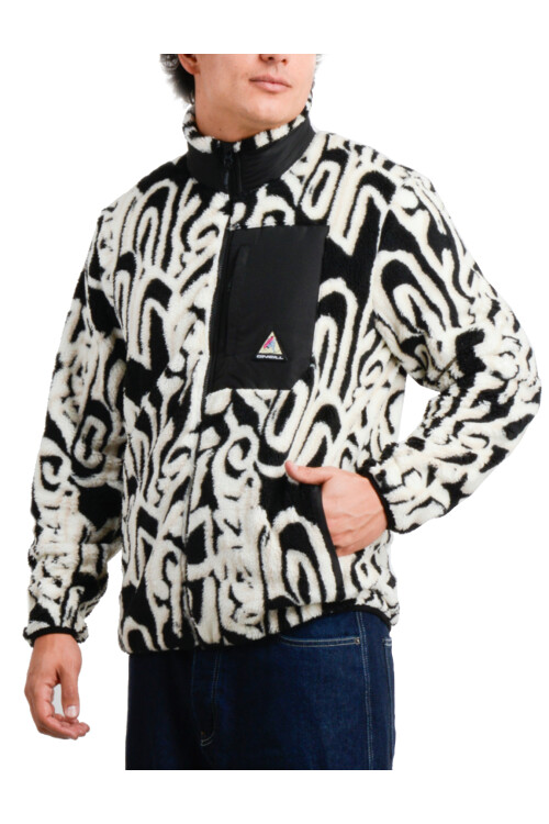 Campera O'Neill California Neo-Vintage Blanco/Negro