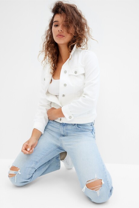 Jean Tiro Alto Straight Mujer Light Lynn Destroy