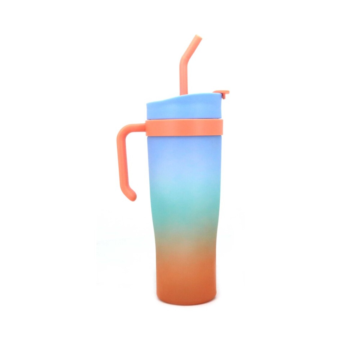 Vaso con sorbo - Celeste 