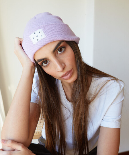 NEW BEANIE STRETCH LILA