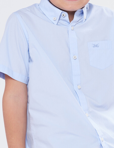 CAMISA LISA Celeste