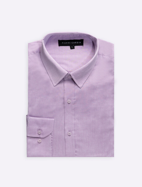 Camisa m/l fil-fil lila