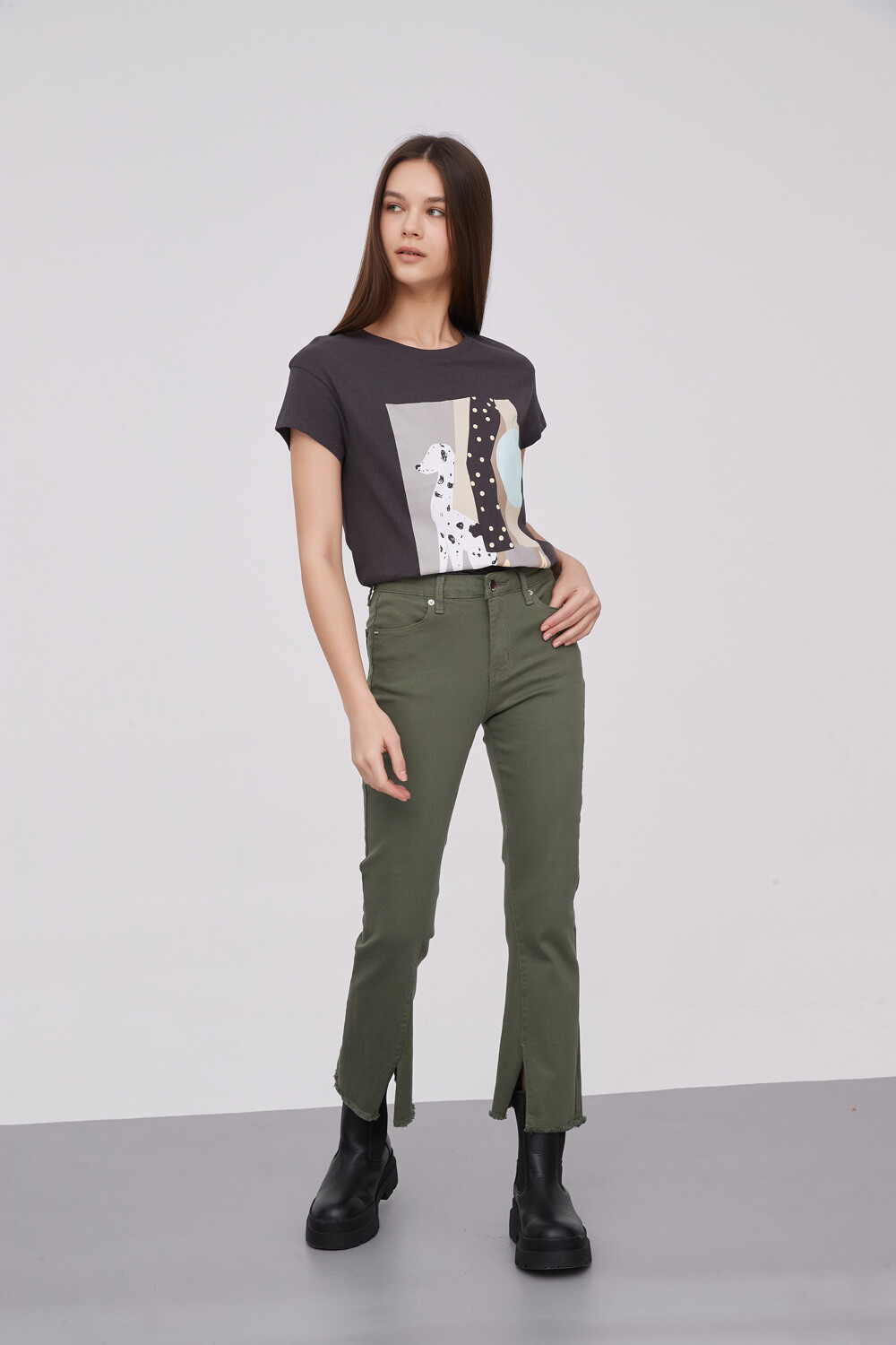 Pantalon Brindisi Verde Seco