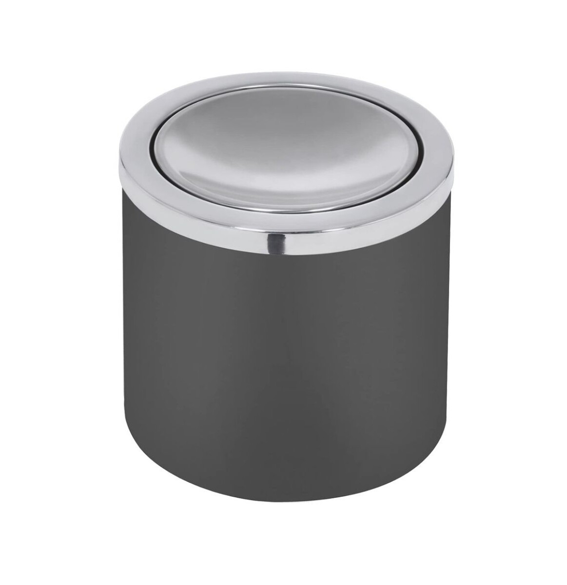 Basurero Basculante 5L Acero Inox Negro 