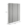 RESPALDO 1 PLAZA (0.90 MTS) - LISO TAPIZADO GRIS C/LISTON NEGRO RESPALDO 1 PLAZA (0.90 MTS) - LISO TAPIZADO GRIS C/LISTON NEGRO