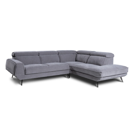 Rinconera Versatile - Tela Microfibra - Chaise Derecho 6686-7 Gris