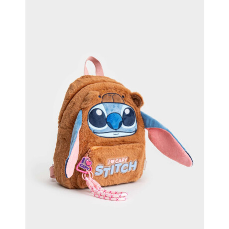 Mochila Plush ''stitch Capybara'' Marron Camel