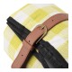 Manta De Picnic Playa Con Correa Cuero Pu 2x2 Metros Amarillo