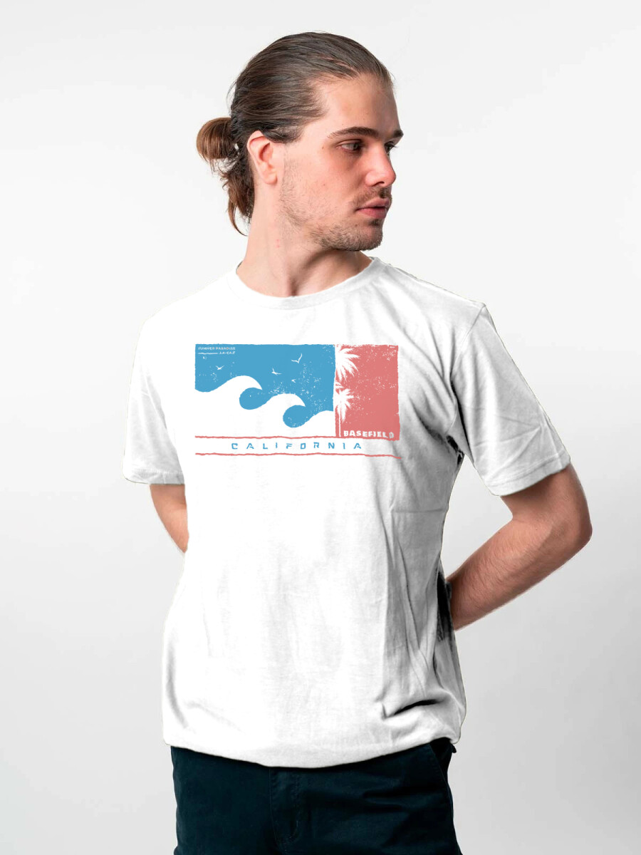 T-Shirt Print California - White 