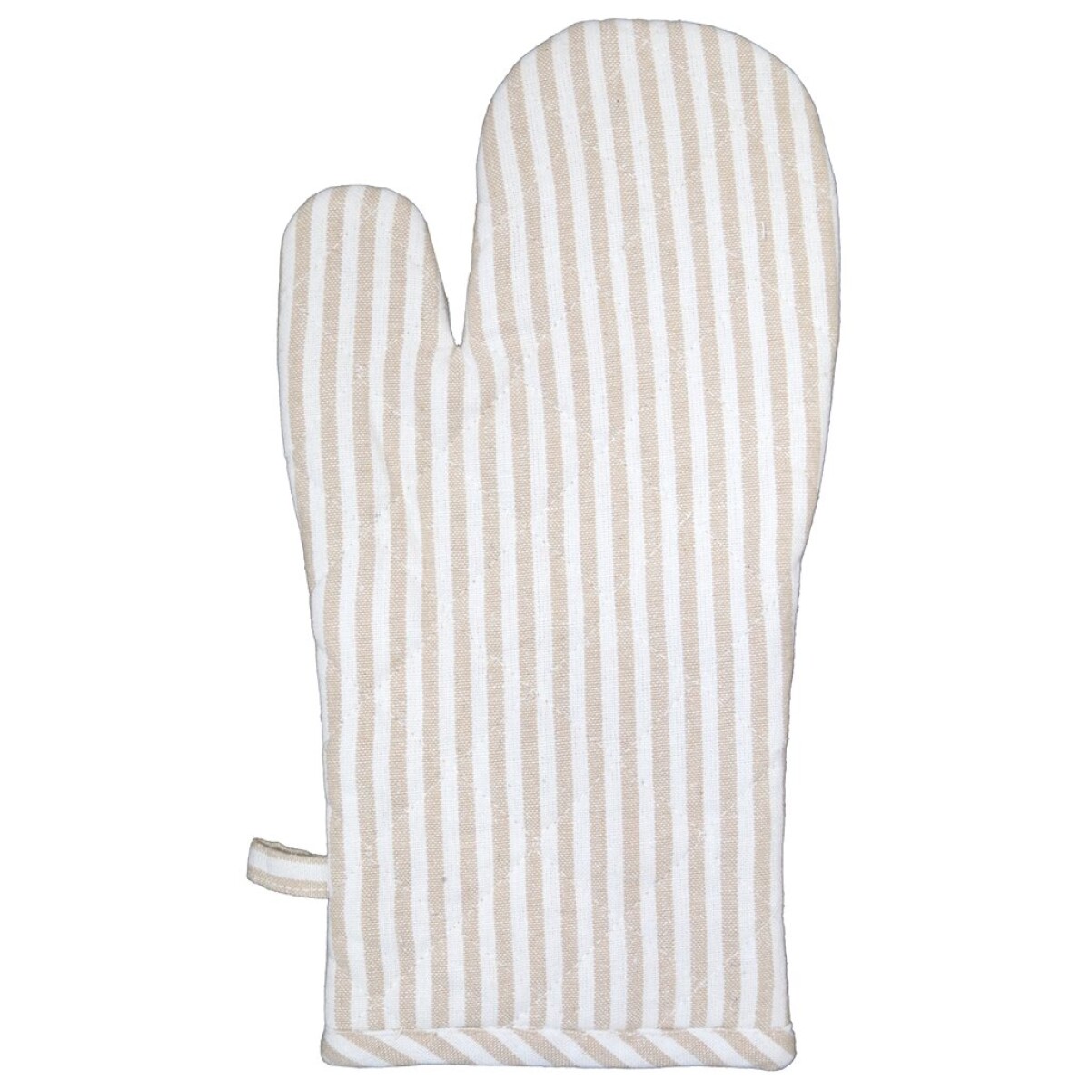MANOPLA ALGODÓN 18X32CM RAYAS BEIGE 