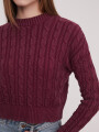 Sweater Linni Bordeaux Oscuro