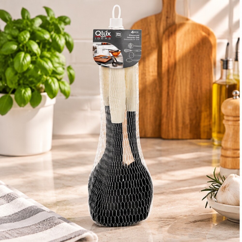 Set 4 piezas menage antiadherente QLUX IDEAS Set 4 piezas menage antiadherente QLUX IDEAS