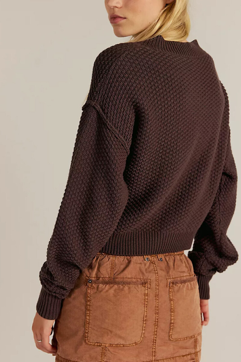 LILI CARDIGAN Marron